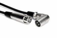 NEW HOSA XRR-115 XLR3F to Right-Angle XLR3M Balanced Interconnect Cable 15ft