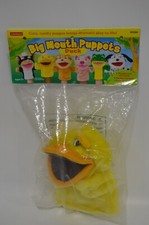 NEW Lakeshore Duck Hand Puppet Plush Yellow 9" Stuffed Animal Toy Pretend