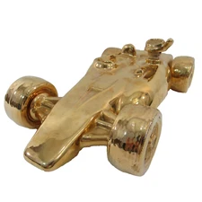 Gold #40 Parnelli Jones STP Oil Turbine Lionstone Decanter Andy Granatelli Indy