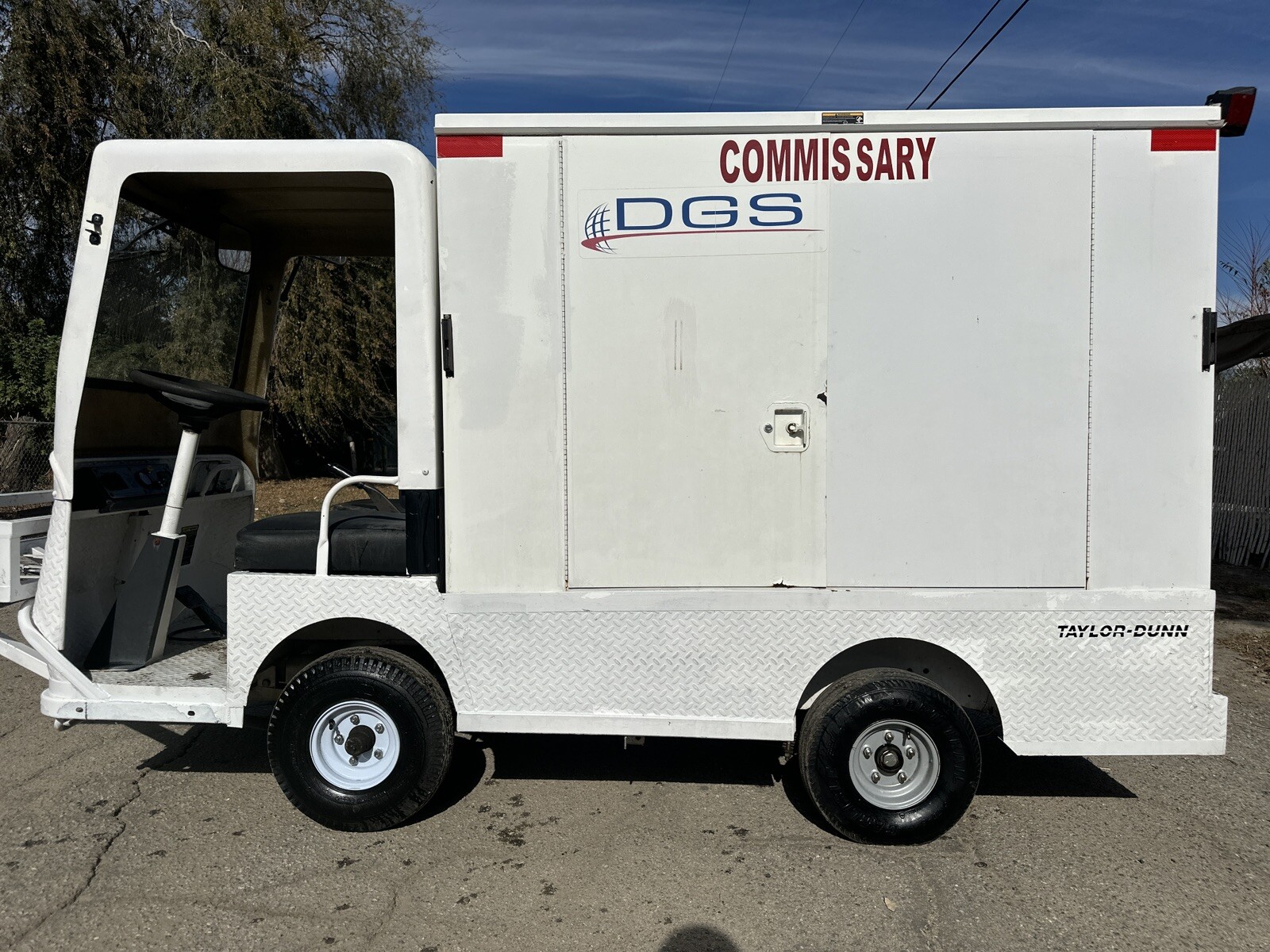 Taylor Dunn B248 Electric Industrial Flatbed Enclosed Box