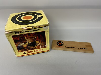 Le Creuset Limited Edition Toblerone Fondue Set Gusseisen Vintage selten verpackt