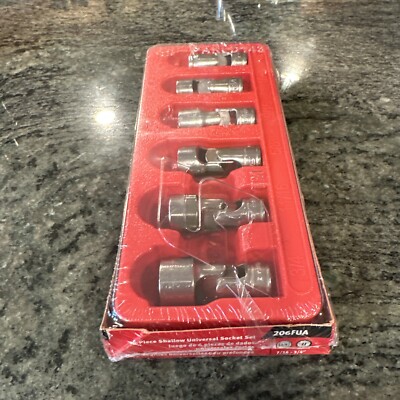 Snap-on 206fua 6 Pc Shallow Universal Socket Set 12 Point 6/16-3/4