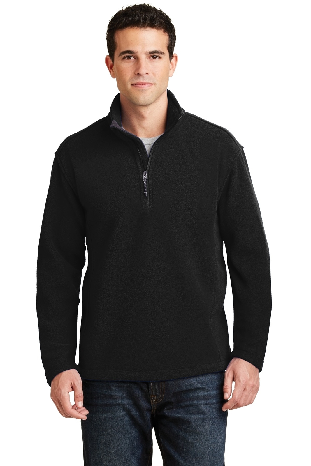 Port Authority Mens Long Sleeve Midweight Value Fleece 1/4 Z