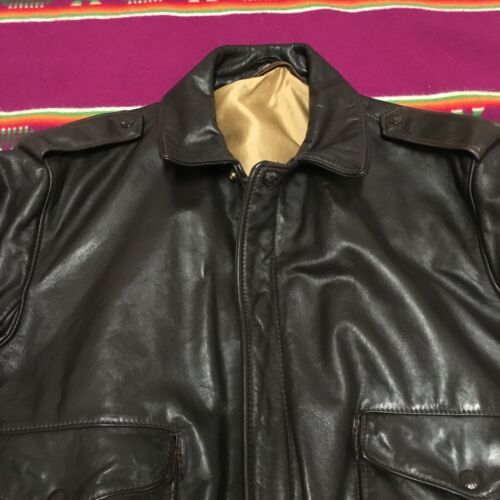 VINTAGE 70'S SCHOTT A2 LEATHER JACKET GREAT CONDITION NOT MUCH USED 46