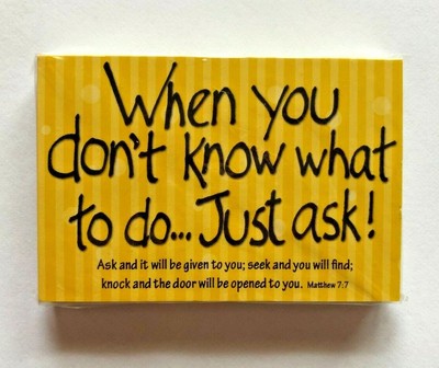 ''JUST ASK'' Pass it Along Cards, NEW in pkg. 25 pcs 3x2'' 