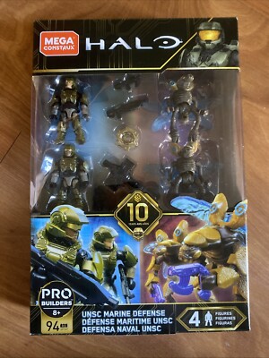 Mega Construx HALO Pro Builders UNSC MARINE DEFENSE Model GFT67 Sealed 94pcs