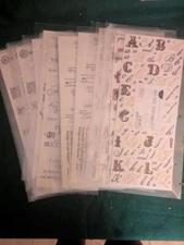 Creative Memories TITLES  Stickers Delight ABC Jewel Black & White  Fabulous