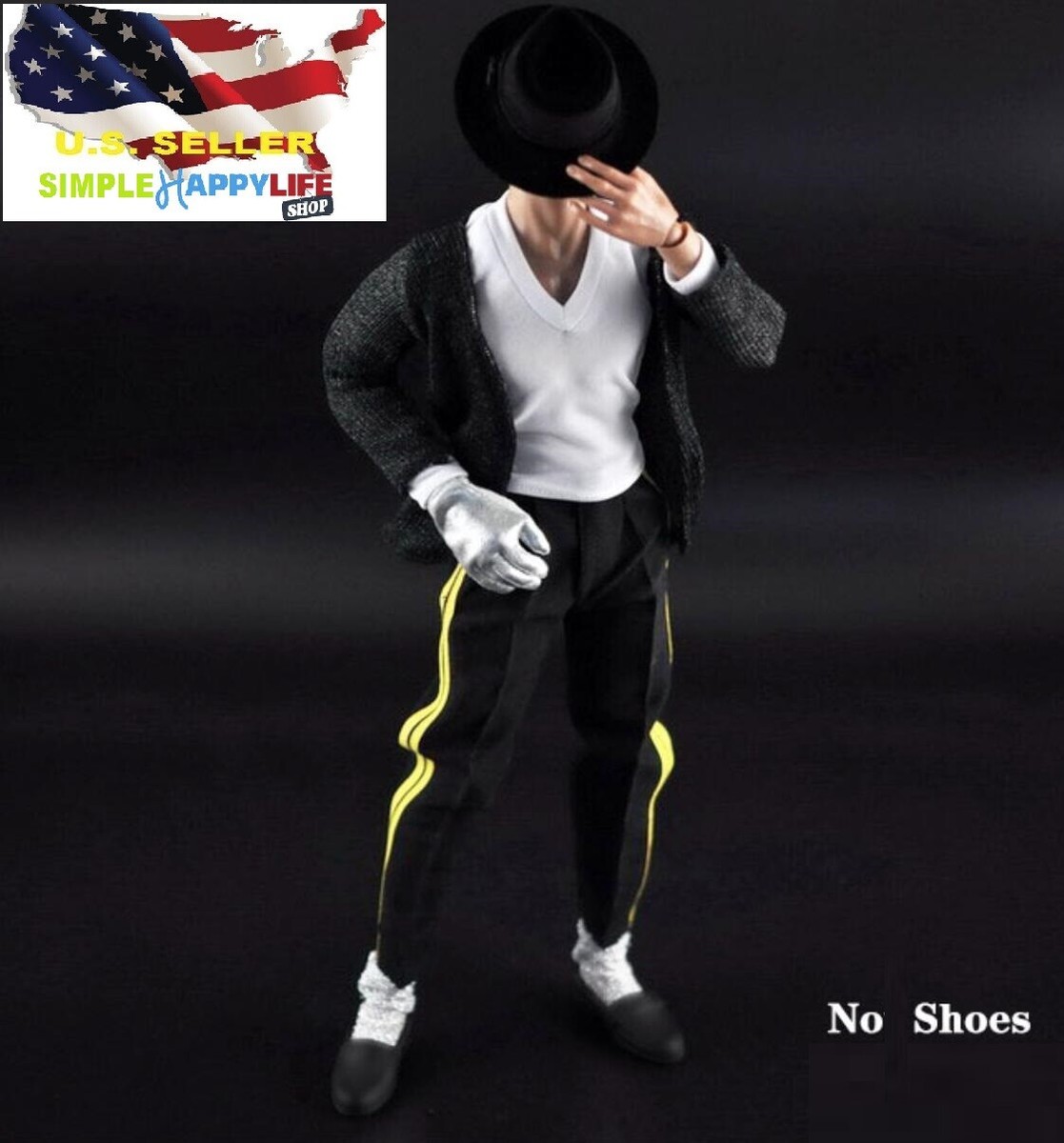 1/6 Michael Jackson performance Dance uniform for hot toys 12