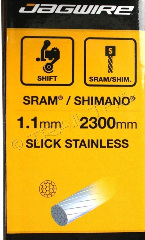 10 x Jagwire гладкий из нержавеющей стали переключатель переключатель кабелей подходит SRAM Shimano - Изображение 3 из 3