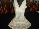 jolie combinaison&fond de robe vintage jolie dentelle T 40 ref  VAN03
