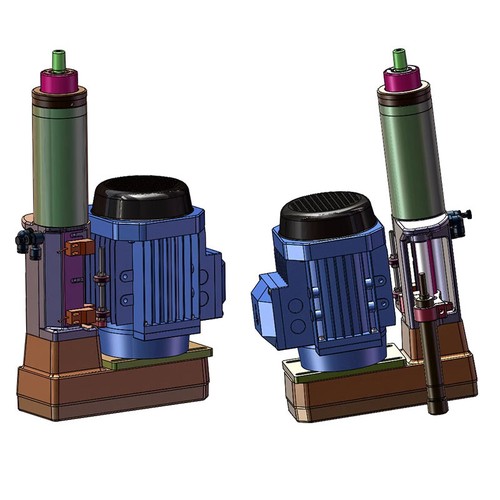 74 Type Self Feeder Pneumatic Drilling Power Head Drill Motor 1.1KW Stroke 80mm - Picture 6 of 6