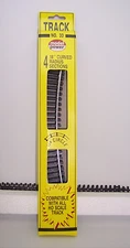 HO MODEL POWER NO. 33  4 PIECES 18" CURVED RADIUS SECTIONS TRAIN TRACK
