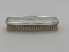 Vintage Silver Plated Art Deco Vanity Hair Brush 6.5"