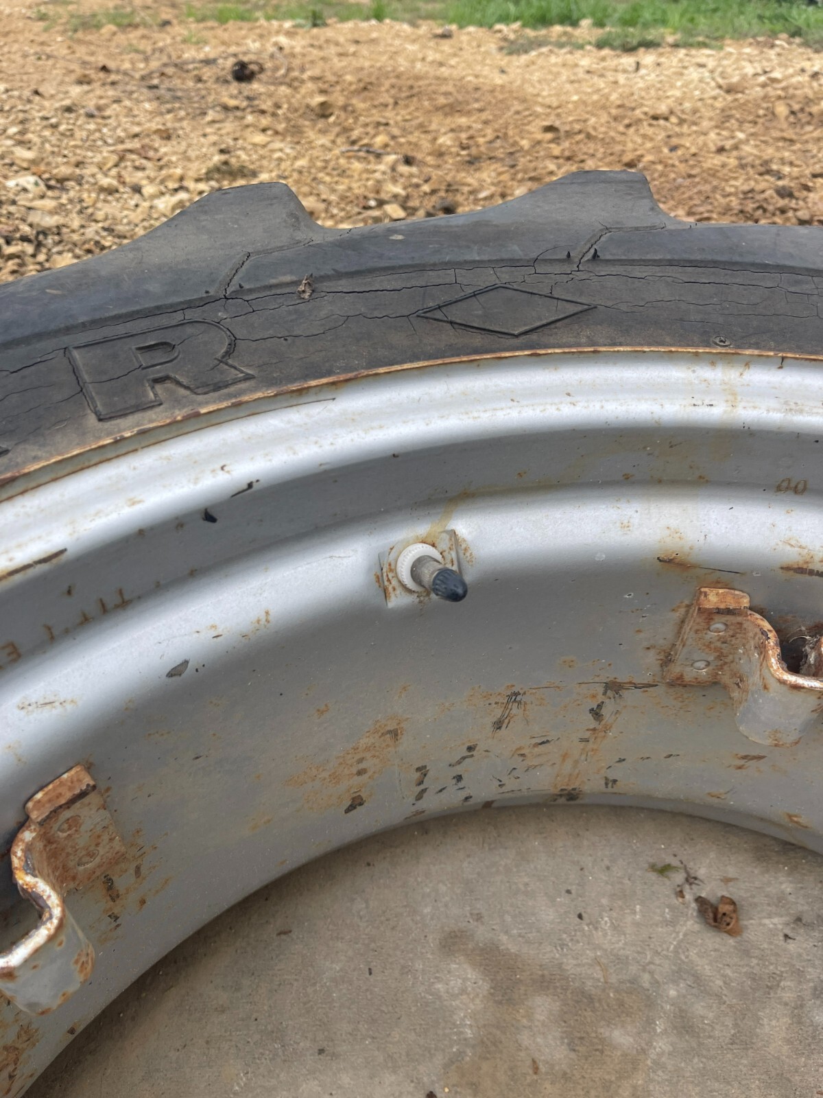 Tractor 13.628 Goodyear Tire w/ 6 Loop Rim eBay