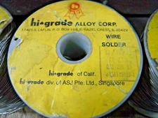 Hi-Grade Alloy Corp .032 50/10/40 H2 3.5% Solder Spool (5 Lbs)