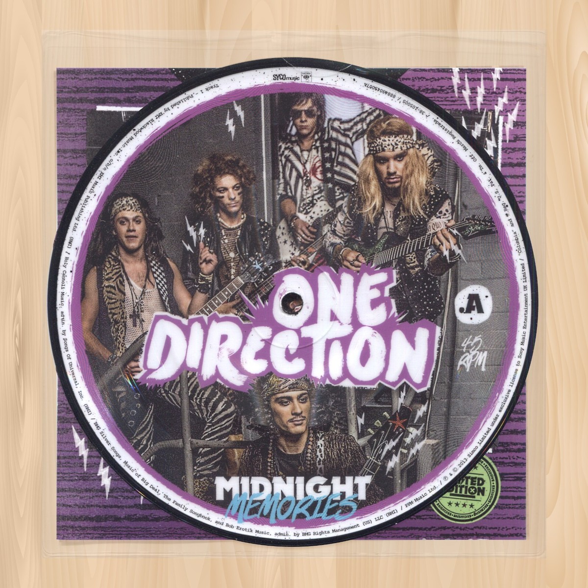 洋楽 One Direction Midnight Memories Pic 7\" One Direction-Midnight Memories 7