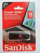 SanDisk - Cruzer Glide 16GB or 32GB USB 2.0 Flash Drive - Black