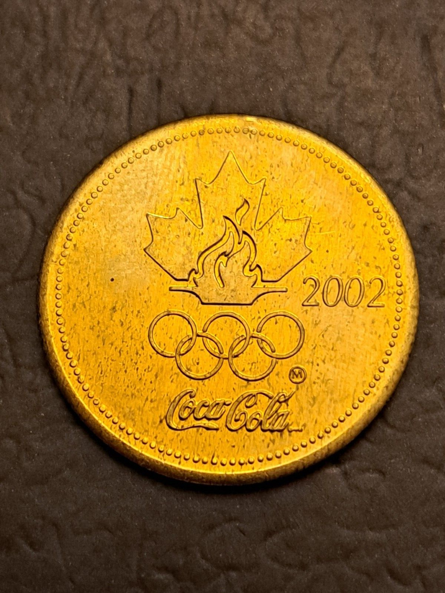 2002 Joe sakic Canada Olympic Team Coca Cola Coin PB676 *COMBINED