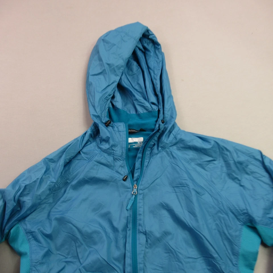 Marmot Jacket Womens Medium Full Zip Long Sleeve Hooded Outdoors Pockets Blue - Image 2 of 4