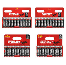AA / AAA Eveready Super Heavy Duty Zinc Carbon Batteries in Packs of 10 to 100