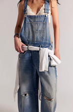 Free People We The Free Good Luck Barrel Overalls, Distant Oceans