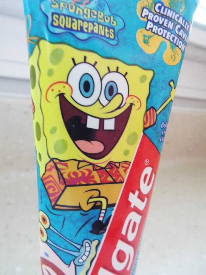 Nickelodeon Spongebob 2004 Colgate  Tooth Paste Old Stock- Unsealed Foto 4 de 4