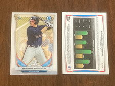 BRAXTON DAVIDSON 2014 BOWMAN CHROME DRAFT ATLANTA BRAVES CARD #CDP28