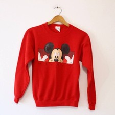Vintage Kids Walt Disney Mickey Sweatshirt Medium