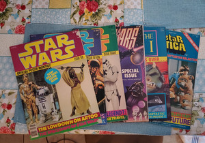 1977 Star Wars Official Poster Monthly #6,7,8,9 ROTJ #1, Battlestar Galactica #2
