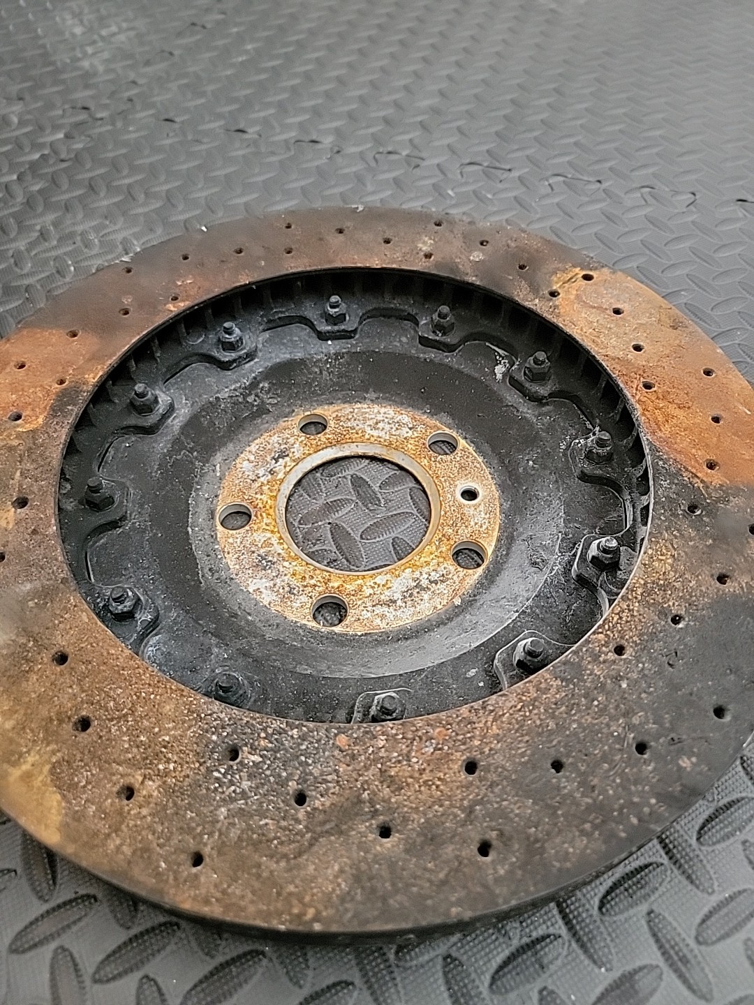 2017 570 MCLAREN GT REAR LEFT BRAKE ROTOR OEM 