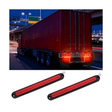 10 Inch LED Trailer Tail Light Bar Stop Turn Lights Assemblies 2PCS 15 LED