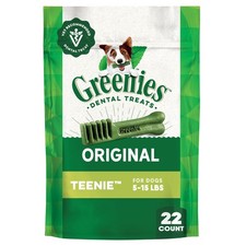 Greenies Veterinarian-Recommended Adult Natural Dental Dog Treats Teenie Size,