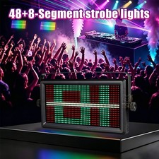US LED Stage Strobe Light 1000W RGB W DMX 512 48 8 Zone Strobe Light for Parties