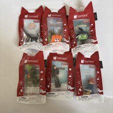 Tonies LOT OF 6 Audio Characters For Toniebox Paddington, Dragons, Etc