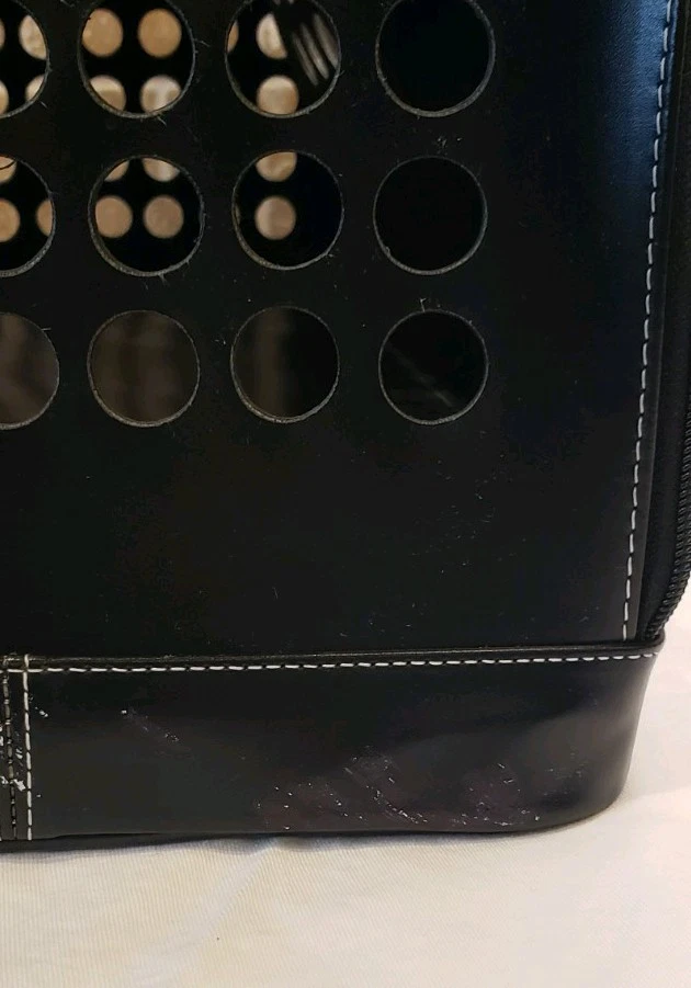 Bolsa Bark N aprobada por aeropuerto. Gato o perro de hasta 16 libras. negro Foto 4 de 4