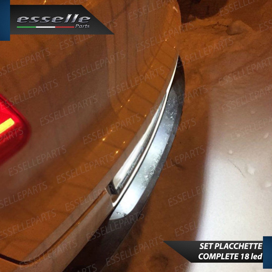 Set Placchette LED Targa Auti Tt 8j Fino Al 2008 18 LED CANBUS 6000k Bianco - Miniatura 3