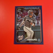 2024 Topps Series 1 - C.J. Abrams #37 Royal Blue