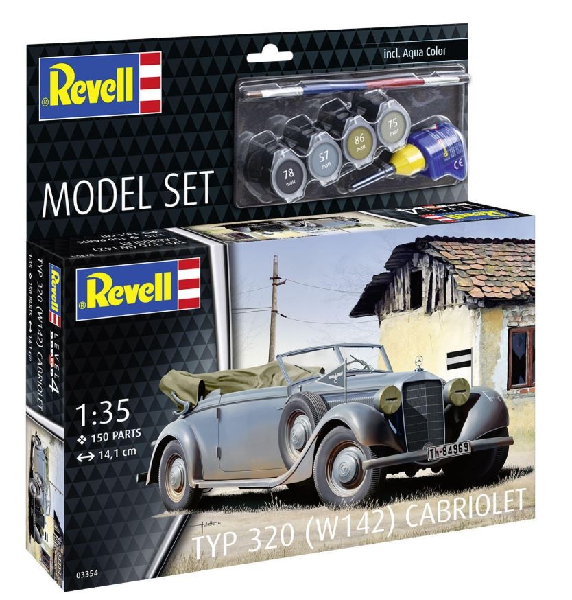 Revell Cabriolet Type 320 coffret cadeau maquette créative avec accessoires