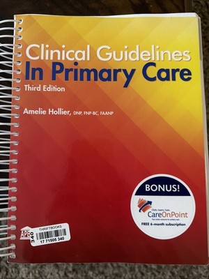 Clinical Guidelines in Primary Care Third Edition - Spiral-bound - GOOD