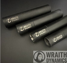 WRAITH Dynamics 6" Linear Compensator Shroud   Matte black 6061 aluminum