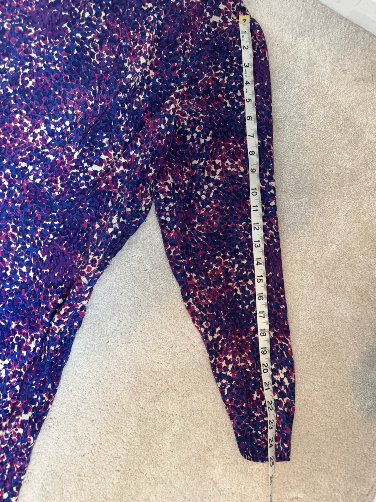 FAT FACE PURPLE MULTI PATTERNED  VISCOSE LONG SLE… - image 15