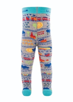 byGraziela by ewers Strumpfhose Baby Eisenbahn Lokomotive Gr. 68 6-9 Monate