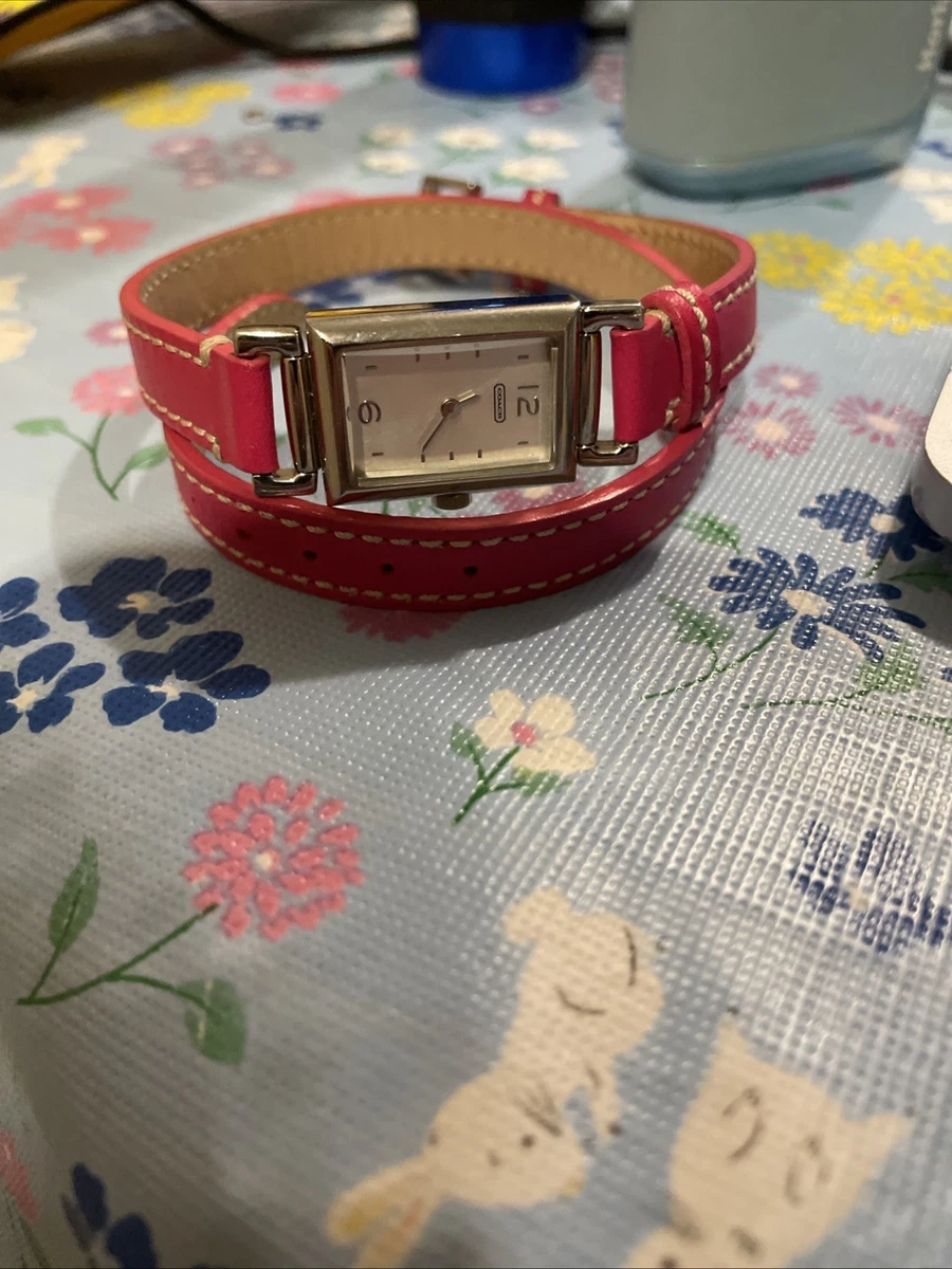 Coach Rectangle Stainless Steel Case Wristwatches for sale  display picture 2