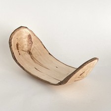 Live Edge Signed Curve Wood Bowl Decor Statement Peice Rustic Billy Pope