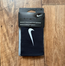 Nike Dri-Fit Stealth Doublewide Wristbands Adult Black/Grey