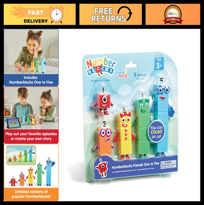 Numberblocks Friends Action Figure Set - Counting Blocks & Math Toys for Kids