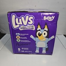 Luvs Platinum Protection Baby Diapers, Size 5, 27 Lbs 66 Count  New Sealed 0.33 per diaper
