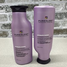 Pureology Hydrate Sheer Shampoo and Conditioner Duo Set 9oz each NEW BOTTLE