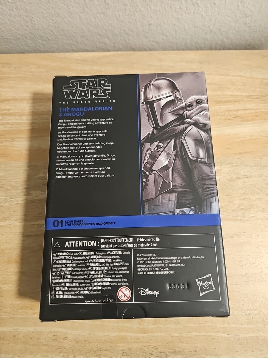 STAR WARS BLACK SERIES MANDALORIAN & GROGU Hasbro With Jetpack