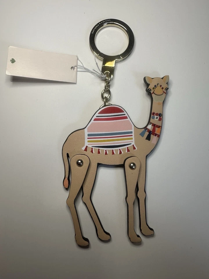 Kate Spade NWT Spice Things Up Camel Leather Bag Charm/Key Fob - Image 2 of 4